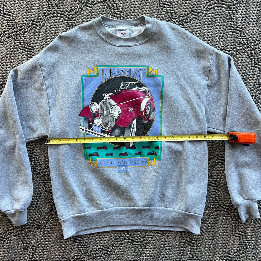 Vintage 1998 Hershey Antique Auto Show Car Crewneck Sweatshirt Size Large - Picture 8 of 9